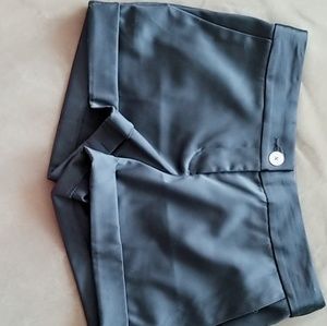 Black satin short
